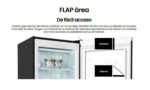 INFINITON Congelador vertical - INFINITON CV-140L25DEV, 145 l, 125,9 cm, Dark Inox - Imagen 6