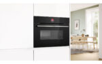 BOSCH Horno multifunción - BOSCH BOSCMG7241B1, Integrable, Hidrolítica, 45 l, 59,4 cm, Negro