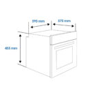 Horno multifunción - ASPES AHM9500DCN, Integrado + Libre instalación, 50 l, 59,5 cm, Negro - Imagen 7