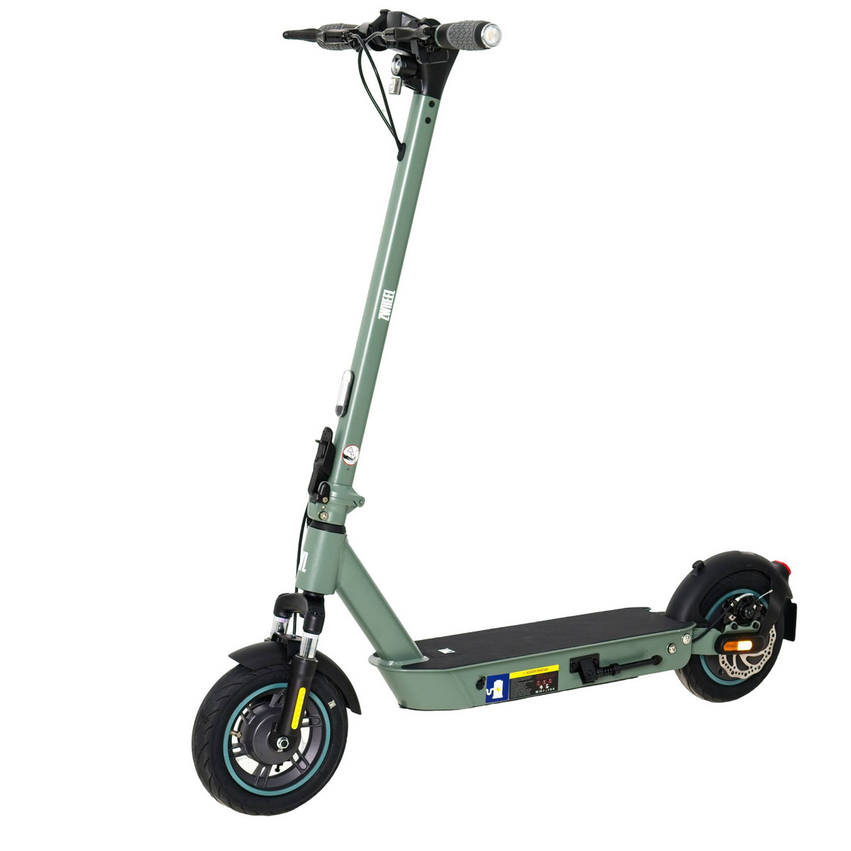 146324130_1 ZWHEEL Patinete eléctrico - ZWHEEL ZFox Max Street Hunter, Pot. máx. 800 W, Carga máx. 100 kg, 50 km autonomía, 15000 mAh, Verde - Imagen 1