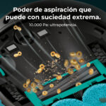 CECOTEC Robot aspirador - CECOTEC 9590 Spin Revolution Ultra Power Home, 1900 W, Potencia de succión 10000 kPa, Depósito 3 l, Autonomía 120 min, 300 - Imagen 5
