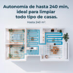 CECOTEC Robot aspirador - CECOTEC 9590 Spin Revolution Ultra Power Home, 1900 W, Potencia de succión 10000 kPa, Depósito 3 l, Autonomía 120 min, 300 - Imagen 6