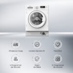 HISENSE Lavadora secadora integrable - HISENSE WD3M841BWIES, 8 kg + 6 kg, Blanco - Imagen 6