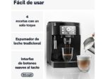 De Cafetera superautomática - De'Longhi Magnifica S ECAM22.113.B, 1450 W, 15 bar, Molinillo integrado, Sistema Thermoblock, Vaporizador, Negro - Imagen 2
