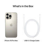 APPLE iPhone 16 Pro Max, titanium, Móvil iOS, 256 GB, 8 GB RAM, 6,9 " Super Retina XDR, Ceramic Shield, 120 Hz, Recubrimiento oleofóbico, Anti-huellas - Imagen 6