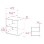 TEKA Microondas - TEKA MLEG 820 FI FULL BLACK, 1 kW, 5 potencia, 20 l, Not available - Imagen 3