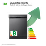 LG Lavavajillas libre instalación 60 cm - LG DF365FMS.ABMQEES, 14 servicios, 10 programas, 600 mm, Negro - Imagen 2