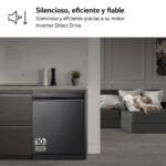 LG Lavavajillas libre instalación 60 cm - LG DF365FMS.ABMQEES, 14 servicios, 10 programas, 600 mm, Negro - Imagen 4