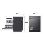 LG Lavavajillas libre instalación 60 cm - LG DF365FMS.ABMQEES, 14 servicios, 10 programas, 600 mm, Negro - Imagen 8