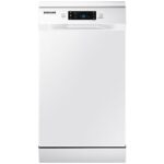 Samsung Lavavajillas - Samsung DW50R4070FW/EC, 10 servicios, 6 programas, 44.9 cm, Sistema AutoOpen, Configuración Flexible, Blanco