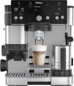 NINJA Máquina espresso - NINJA ES501EU, 9 bar, 1650 W, 1 tazas, Negro, Acero inoxidable