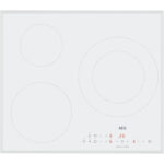 AEG Placa de inducción - AEG Serie 5000 Fast & Powerful IKB63300FW, zonas, 590 mm, Blanco