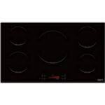KROMSLINE Placa de inducción - KROMSLINE KVI-5F-900BK, 5 Fuegos zonas, 900 mm, Negro