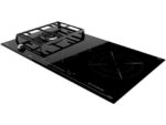 Teka Placa híbrida - Teka JZC 94313 ABN, Inducción + Gas, 4 zonas, Zona grande 28 cm, Gas natural, 90 cm, Negro - Imagen 7
