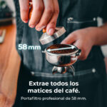 CECOTEC Cafetera express - CECOTEC Baristeo Intima, 15 bar, 1550 W, 2 tazas, 300 - Imagen 4