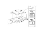 Whirlpool Placa inducción - Whirlpool WB B3760 BF, 3 zonas, Zona grande 30 cm, Connexion Zone, 59 cm, Negro - Imagen 2