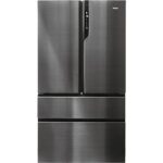 Haier Frigorífico americano - Haier FD 100 Series 7 HB26FSNAAA, No Frost, 190 cm, 750 l, Fabricador de hielo, My Zone Plus, Negro