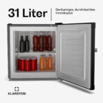 Ficha técnica Mini congelador - KLARSTEIN Irene Retro, 49,60 cm, Negro - Imagen 6