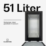 Ficha técnica Mini congelador - KLARSTEIN Iceblokk 50, 85 cm, Negro - Imagen 2