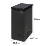 Ficha técnica Mini congelador - KLARSTEIN Iceblokk 50, 85 cm, Negro - Imagen 8