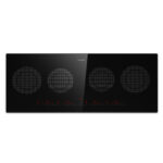 KLARSTEIN Placa de inducción - KLARSTEIN Masterzone 90 Slim Round, 4 zonas, 90 cm, Negro