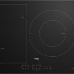 Beko Placa inducción - Beko HII63201FMT, 3 zonas, Zona grande 32 cm, Flexizone, Función Booster, Stop&Go, 60 cm, Negro