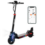 HITWAY Patinete eléctrico - HITWAY H9 Electric Scooter, batería 15,6-27Ah, 3 velocidades, intermitentes, neumáticos todoterreno 10", Pot. máx. 800 W,