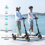 HITWAY Patinete eléctrico - HITWAY H9 Electric Scooter, batería 15,6-27Ah, 3 velocidades, intermitentes, neumáticos todoterreno 10", Pot. máx. 800 W, - Imagen 2