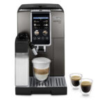 HAMA Máquina espresso - HAMA Dinamica Plus ECAM 380.95.TB, 15 bar, 1450 W, 1 l, 2 tazas, Negro, Titanio