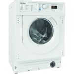Indesit Lavadora integrable - Indesit BI WMIL 71252 EU N, 7 kg, 1200 rpm, Push&Wash, 14 programas, Sin panelar