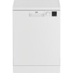Beko Lavavajillas - Beko DVN05320W, 13 servicios, 5 programas, 60 cm, Media carga, Clean&Shine™, Blanco