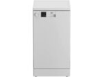 Beko Lavavajillas - Beko DVS05024W, 10 servicios, 5 programas, 45 cm, Media carga, Clean&Shine™, Blanco