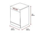 Beko Lavavajillas - Beko DVS05024W, 10 servicios, 5 programas, 45 cm, Media carga, Clean&Shine™, Blanco - Imagen 2