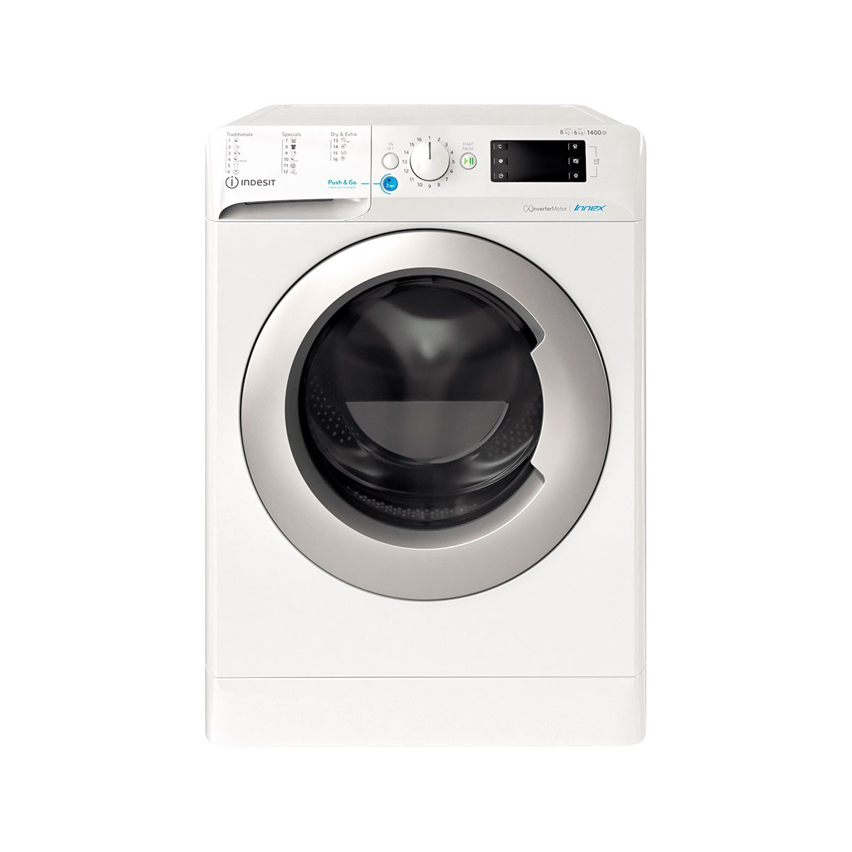 149711939_1 Lavadora y Secadora - INDESIT BDE 96436 WSV SPT, 9 kg + 6 kg, Blanco - Imagen 1
