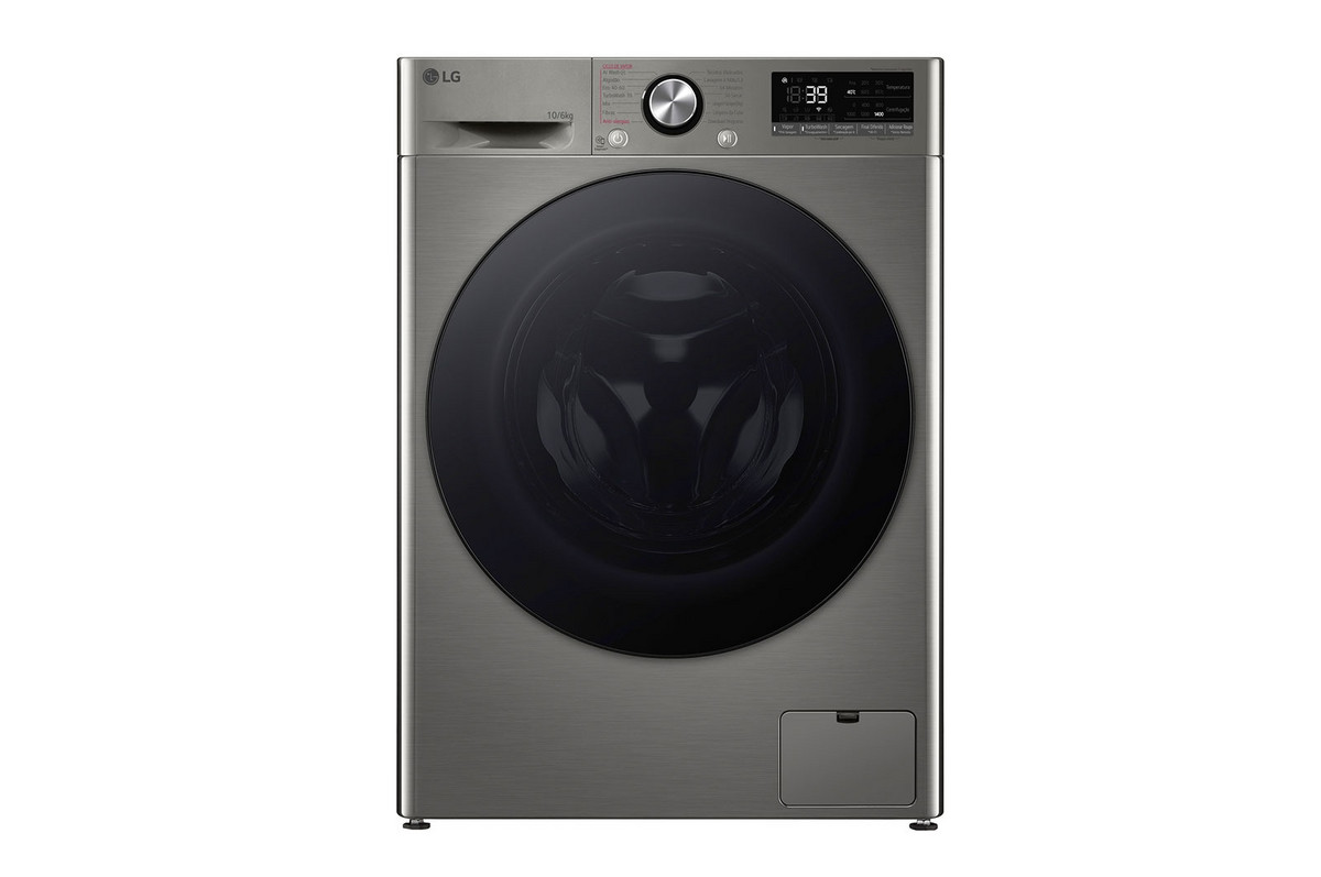 149712210_1 LG Lavadora y Secadora - LG F4DR7010SGS, 10 kg + 6 kg, Plata - Imagen 1