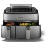 PHILIPS Freidora de aire - PHILIPS NA555/00, 2750 W, 9 l, Plata - Imagen 2