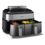 PHILIPS Freidora de aire - PHILIPS NA555/00, 2750 W, 9 l, Plata - Imagen 3