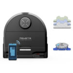 ROWENTA Robot aspirador - ROWENTA X-Plorer Serie 240 AI RR9675, Depósito 0,35 l, Autonomía 120 min, Negro