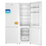 VOK Frigorífico combi - VOK EVR-244DEW, Puertas Reversibles, Capacidad 244 l, Altura 180 cm, Blanco