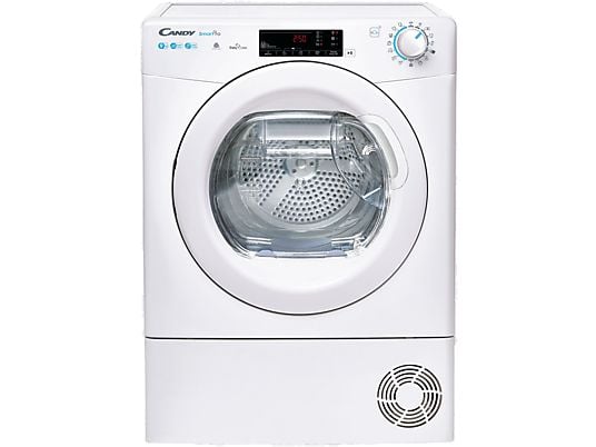 1504946_1 Candy Secadora bomba de calor - Candy Smart Pro CSOE H9A2TE-S, 9kg, 15 programas, Wi-Fi, Función anti-arrugas, Blanco - Imagen 1