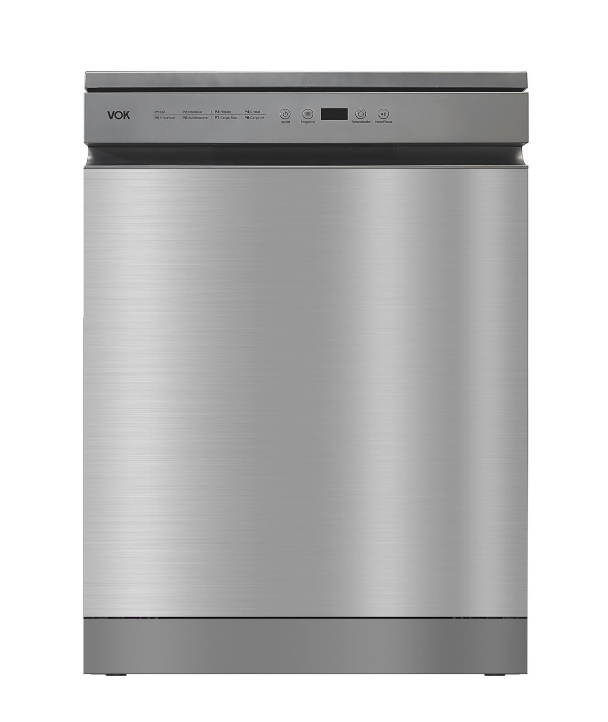 150577479_1 VOK Lavavajillas libre instalación 60 cm - VOK EVD-14FCSAD, 8 programas, 60 cm, Inox - Imagen 1