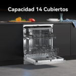 VOK Lavavajillas libre instalación 60 cm - VOK EVD-14FCSAD, 8 programas, 60 cm, Inox - Imagen 6