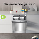 VOK Lavavajillas libre instalación 60 cm - VOK EVD-14FCSAD, 8 programas, 60 cm, Inox - Imagen 8