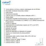CTRS Termo eléctrico - CTRS-50 E-SMART REV SLIM CATA, 50 l, Blanco - Imagen 3