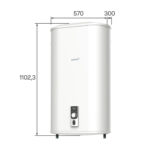 CTRS Termo eléctrico - CTRS-100 E-SMART REV SLIM CATA, 93 l, Blanco - Imagen 4