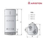 NUOS Termo eléctrico - NUOS PLUS S2 WIFI 110 WH ARISTON, 110 l, Blanco - Imagen 2