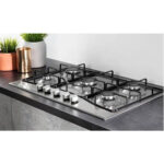HOTPOINT Placa de gas - HOTPOINT 869991005850, 5.0000 zonas, Natural Gas (NG), 750 mm, Acero - Imagen 2