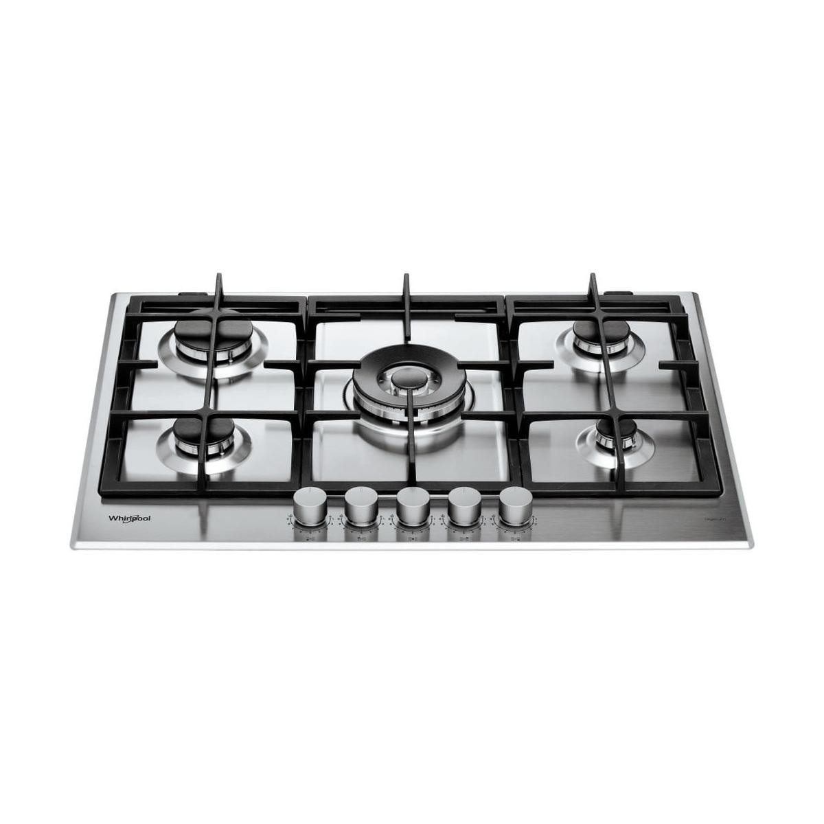 150961691_1 WHIRLPOOL Placa de gas - WHIRLPOOL 869991632540, 5.0000 zonas, 73,00 cm, Acero - Imagen 1