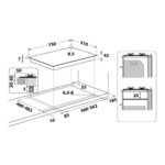 WHIRLPOOL Placa de gas - WHIRLPOOL 869991632540, 5.0000 zonas, 73,00 cm, Acero - Imagen 3