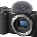 Sony Cámara EVIL - Sony ZV-E10, 24.2 MP, APS-C, Vídeo 4K, 11 fps, Pantalla giratoria, Sólo Cuerpo, Negro